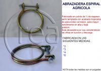 Abrazadera Espiral Para Manguera Agricola